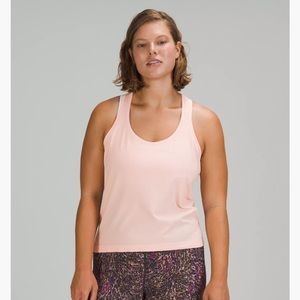 Swiftly Tech Racerback Tank Top 2.0 
Race Length in Pink Mist